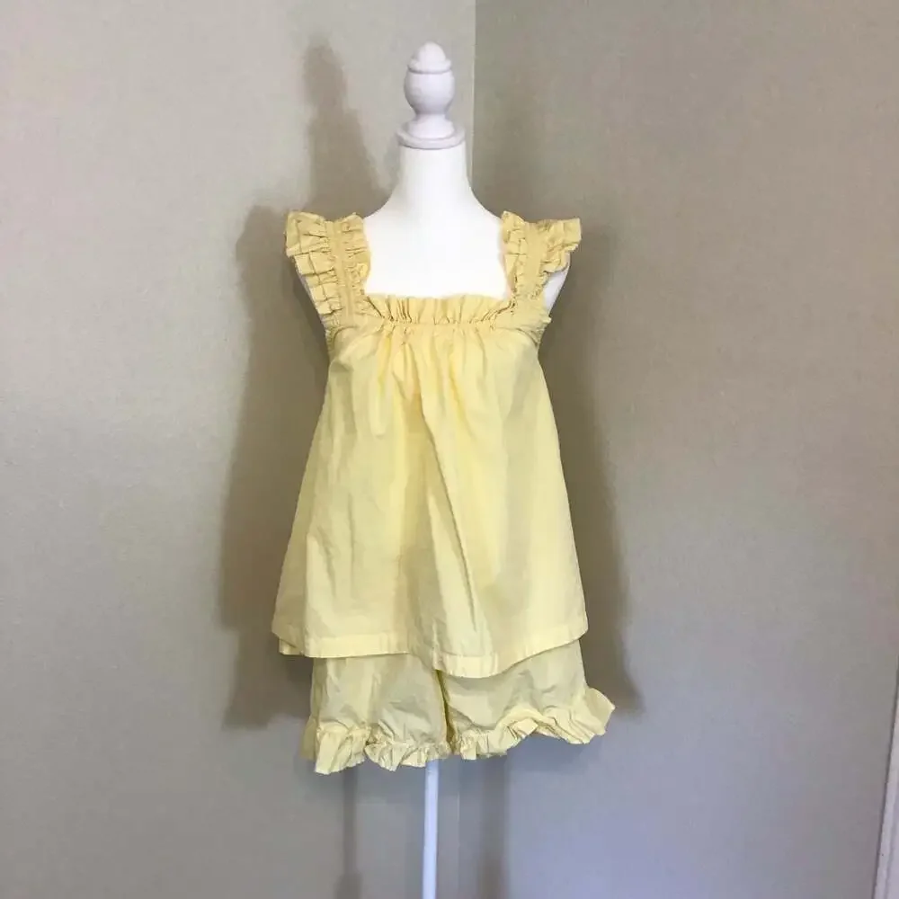 Piyama Nicolette Sleep Set in Buttercup Cotton Size Small  Coquette Cottage
